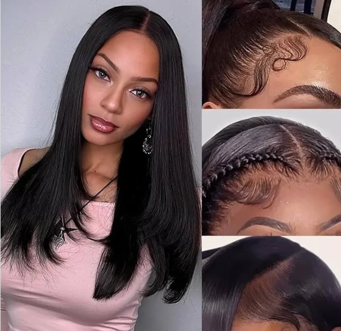 20-Inch Straight Human Hair Wig. 13×4 Lace | 180% Density
