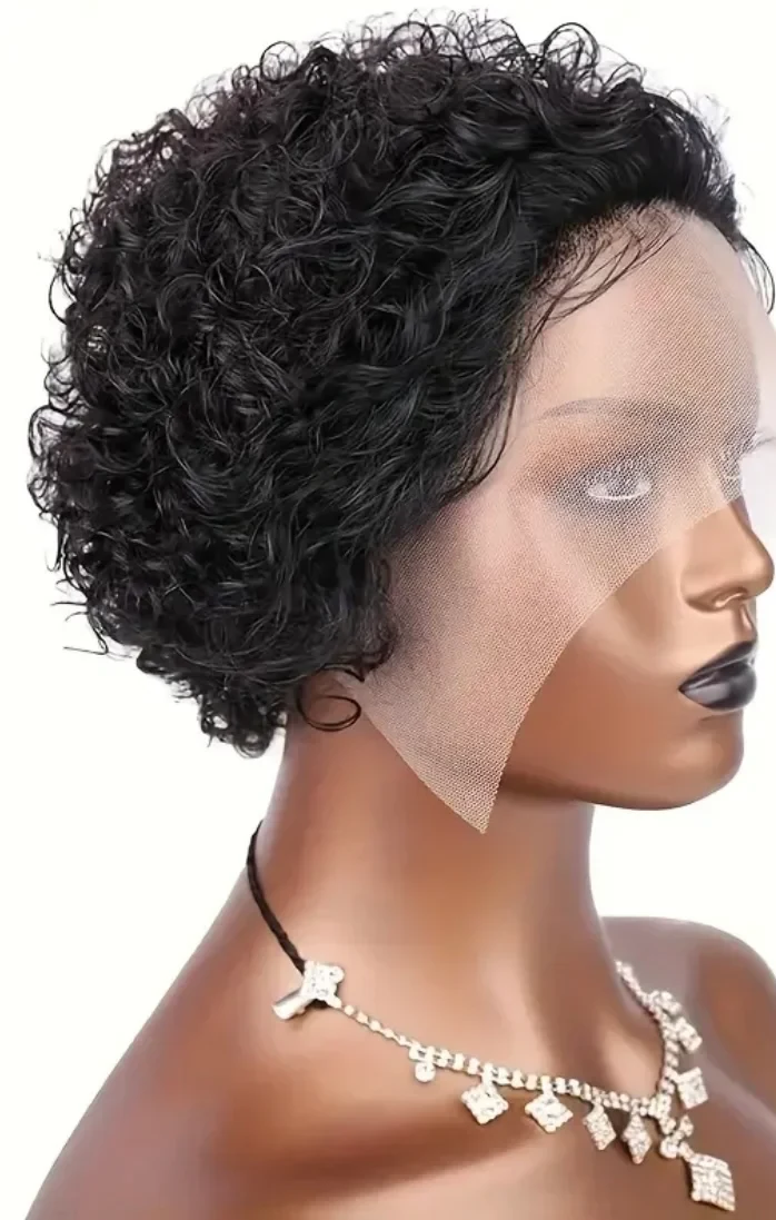 Curly Pixie Human Hair