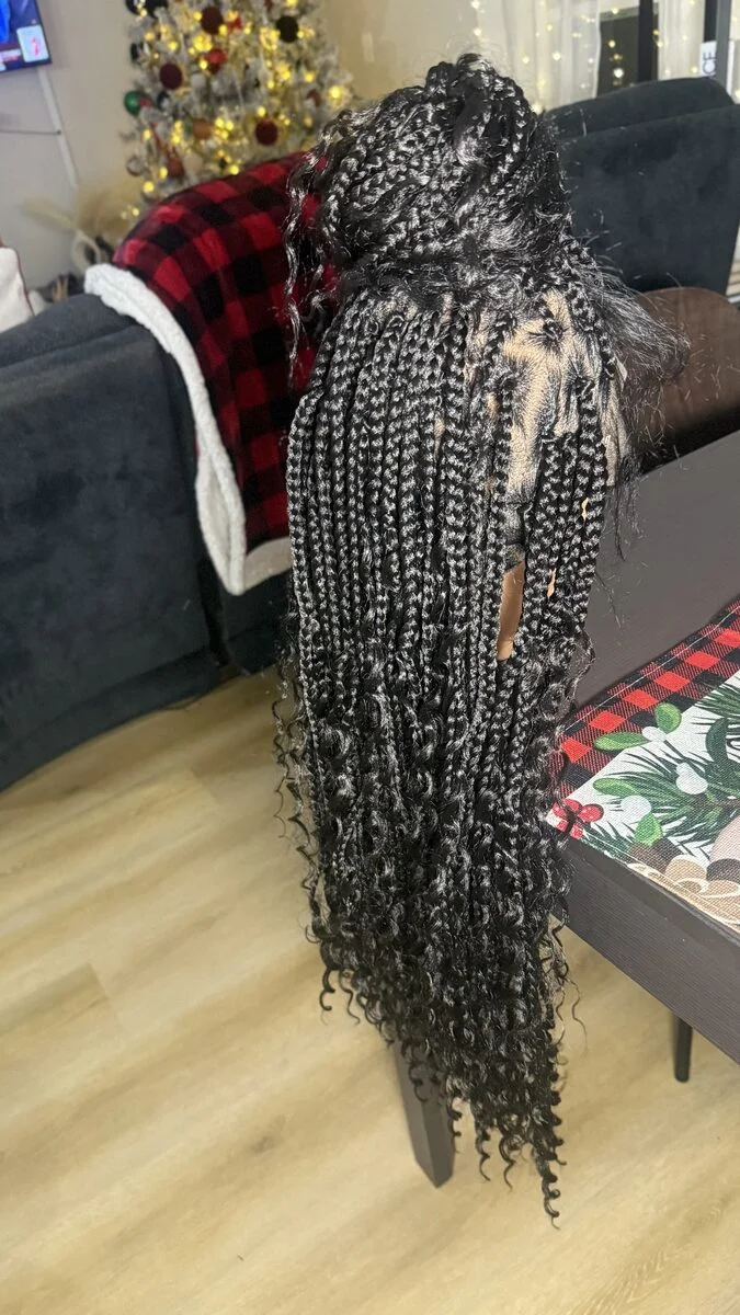 Bohemian Braided Crochet Wig ,Handmade from Scratch, image 2 of 2