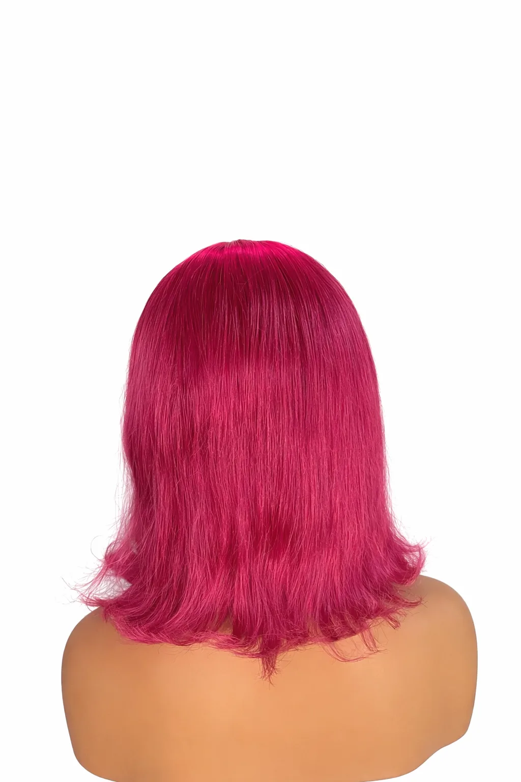 Pink Human Hair Wig, image 3 of 3