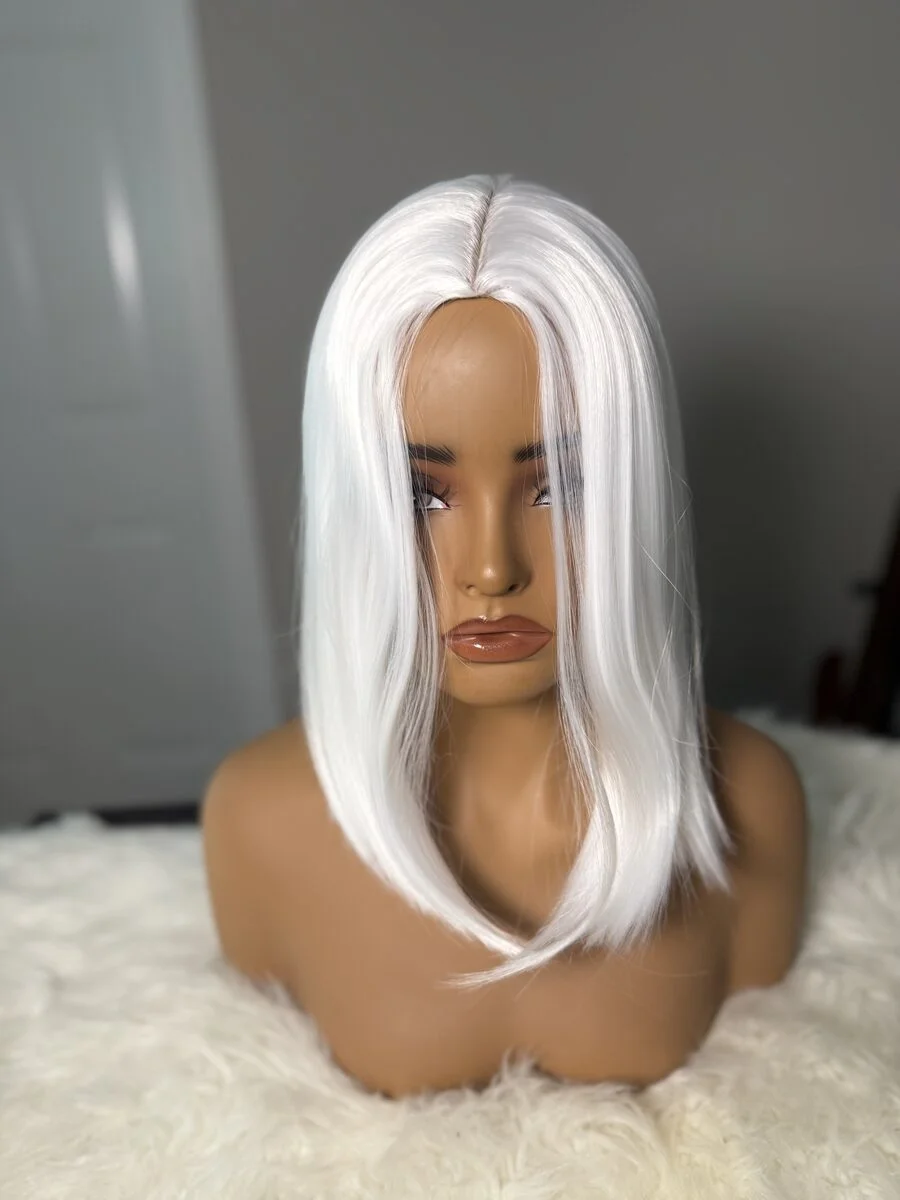 White Bob Wig