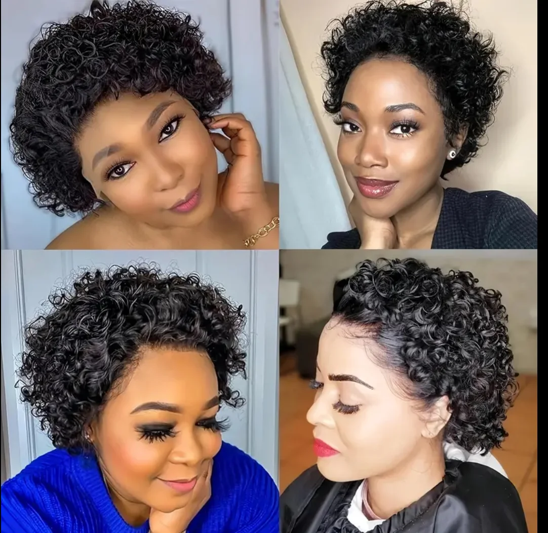 Curly Pixie Human Hair, image 2 of 2