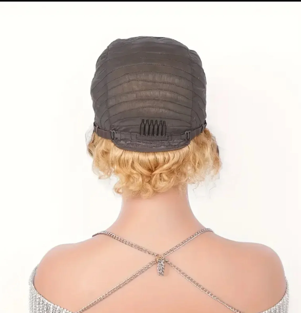 Ombre Curly Pixie Lace Wig, image 3 of 3