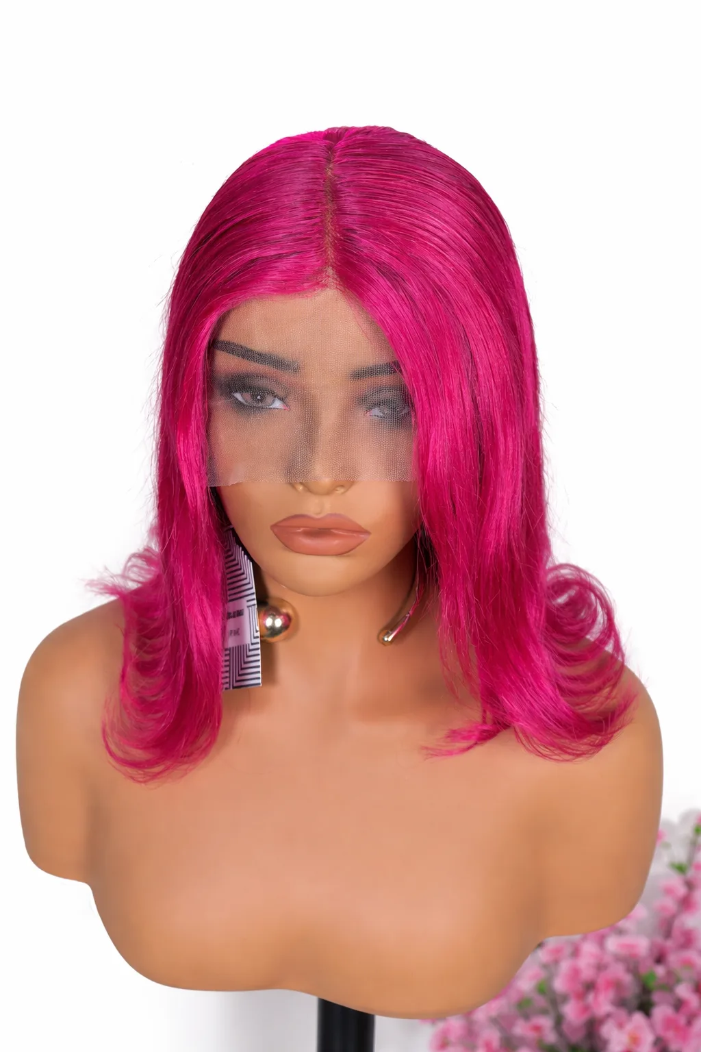 Pink Human Hair Wig