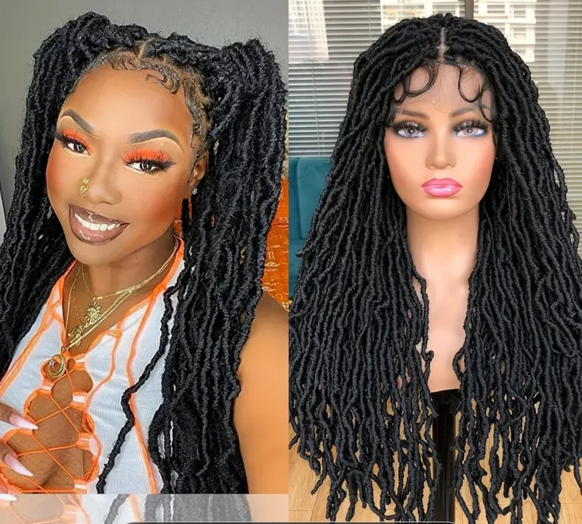 22-Inch Synthetic Dreadlock Wig