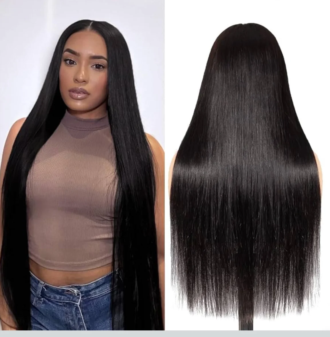 26-Inch Straight Human Hair Wig. 13×4 Lace | 180% Density