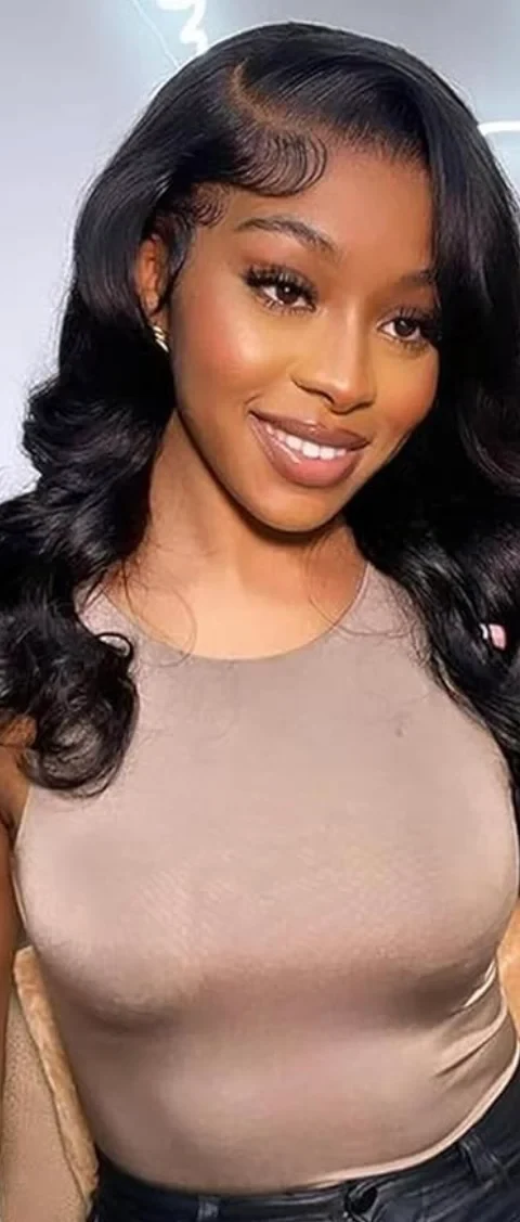 26 Inch Body Wave Human Hair Wig, 13x4 Lace Front, 180% Full Density