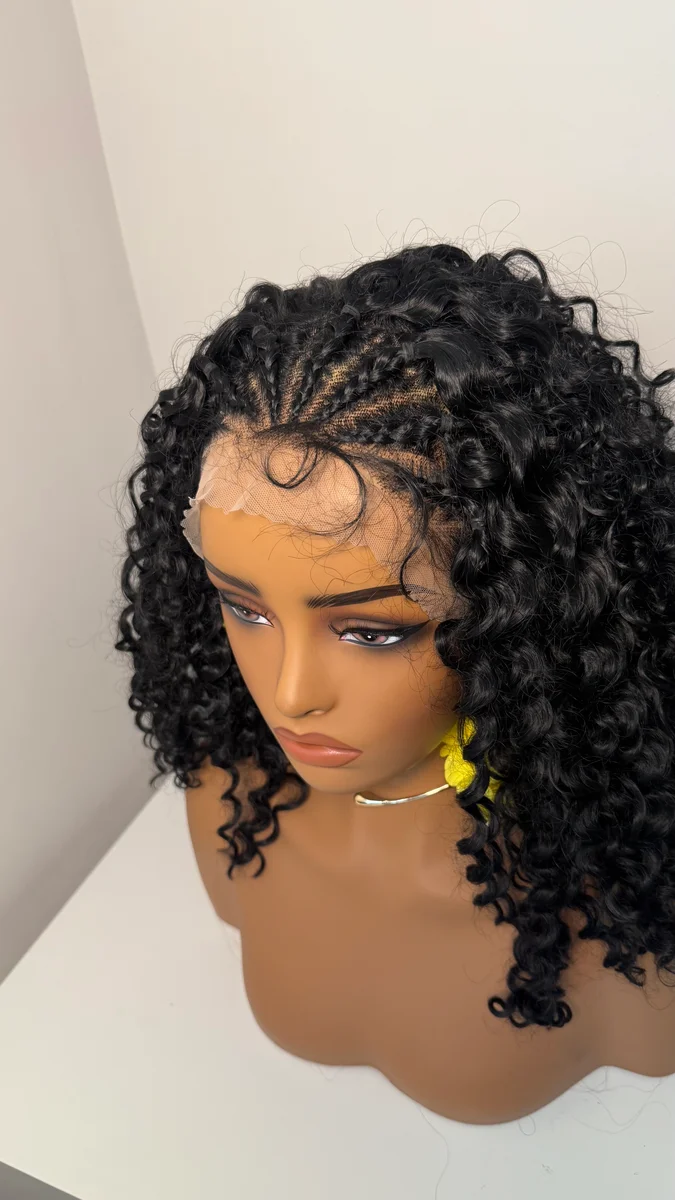 Full Lace Hand-Crafted Braided Wig. Synthetic