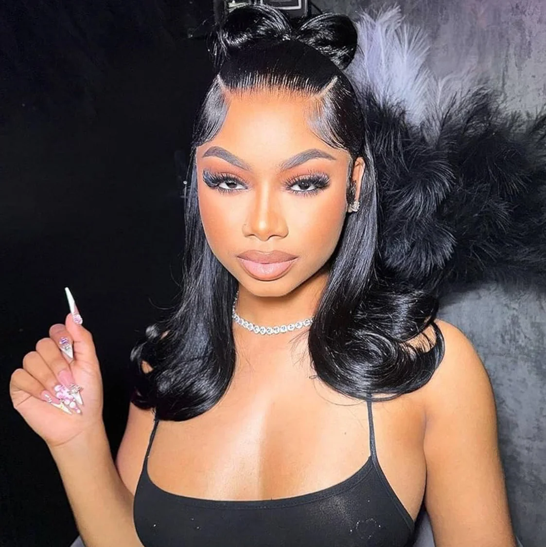 ✨ 18-Inch Straight Human Hair Wig. 13×4 Lace | 180% Density ✨, image 2 of 2