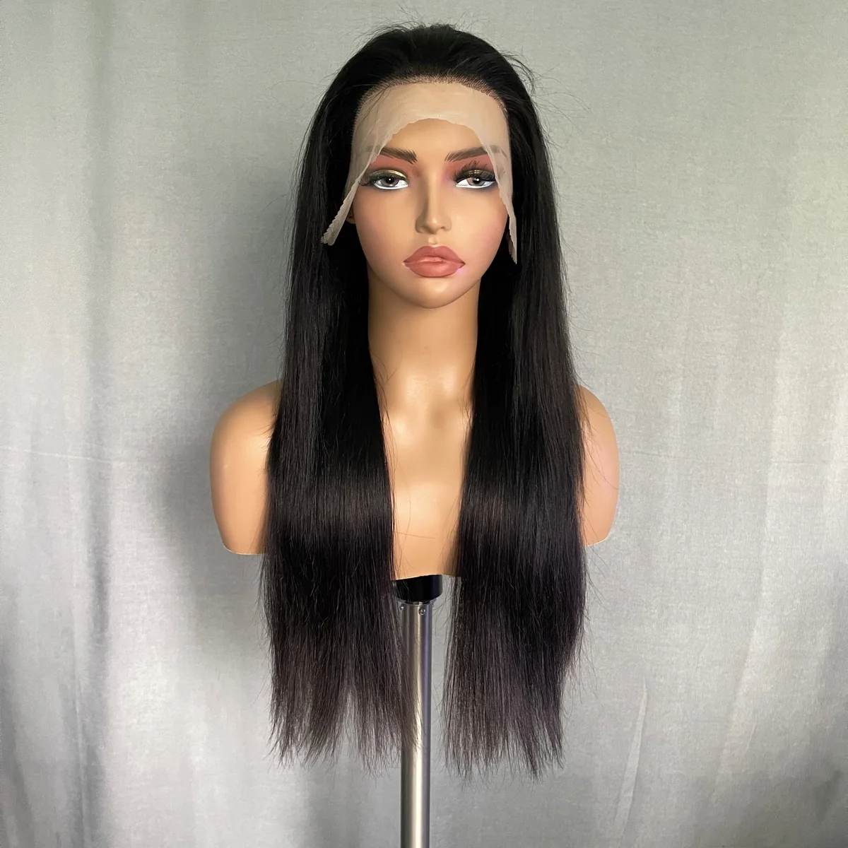 22 Inch Straight 100% Human Hair Wig. Silky, Sleek & Natural